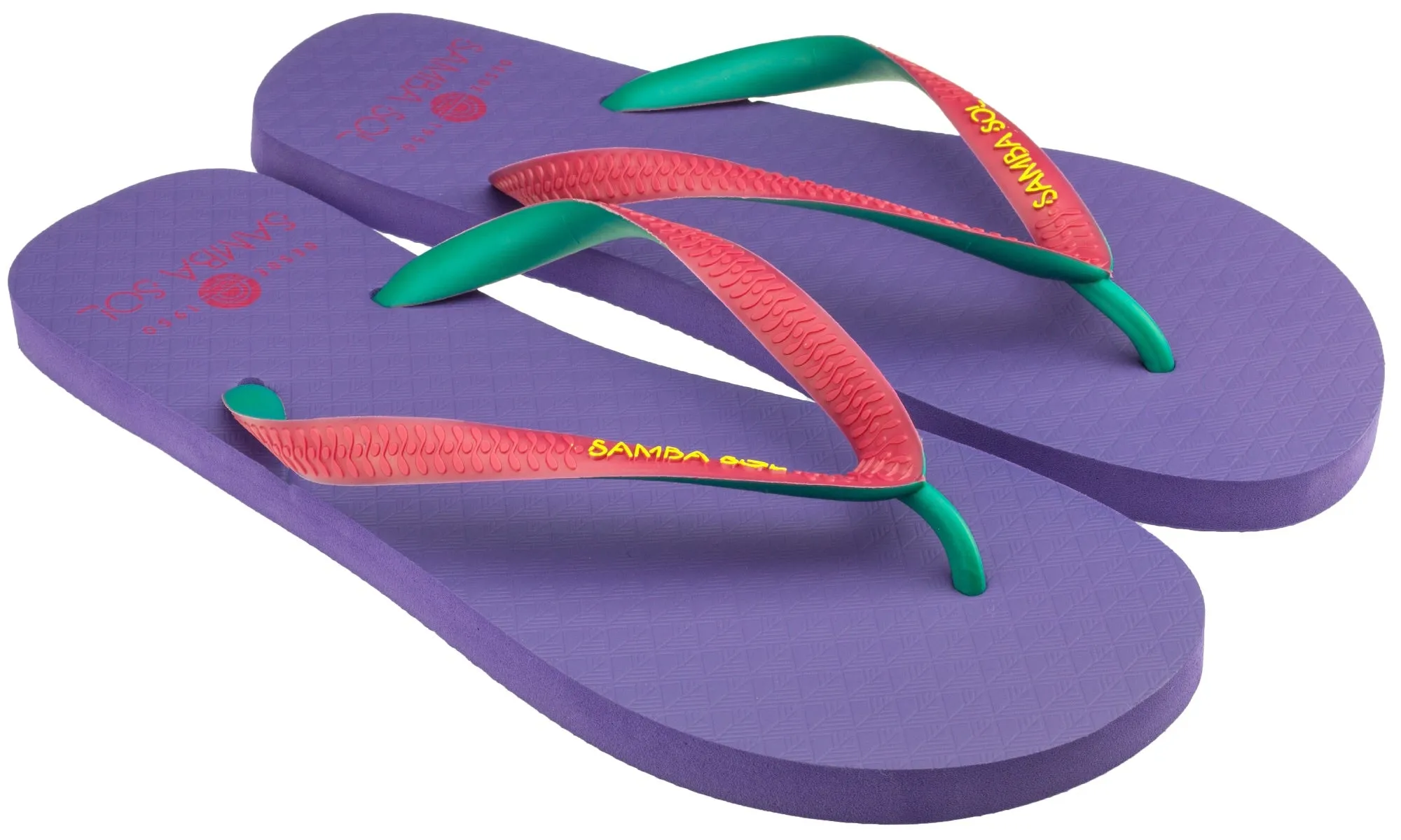 Samba Sol Men’s Beach Collection Flip Flops - Purple