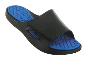 Sandals Boys Flip Flop Slip-on Mooshi Comfort Sandal, Cobalt Blue, Lime
