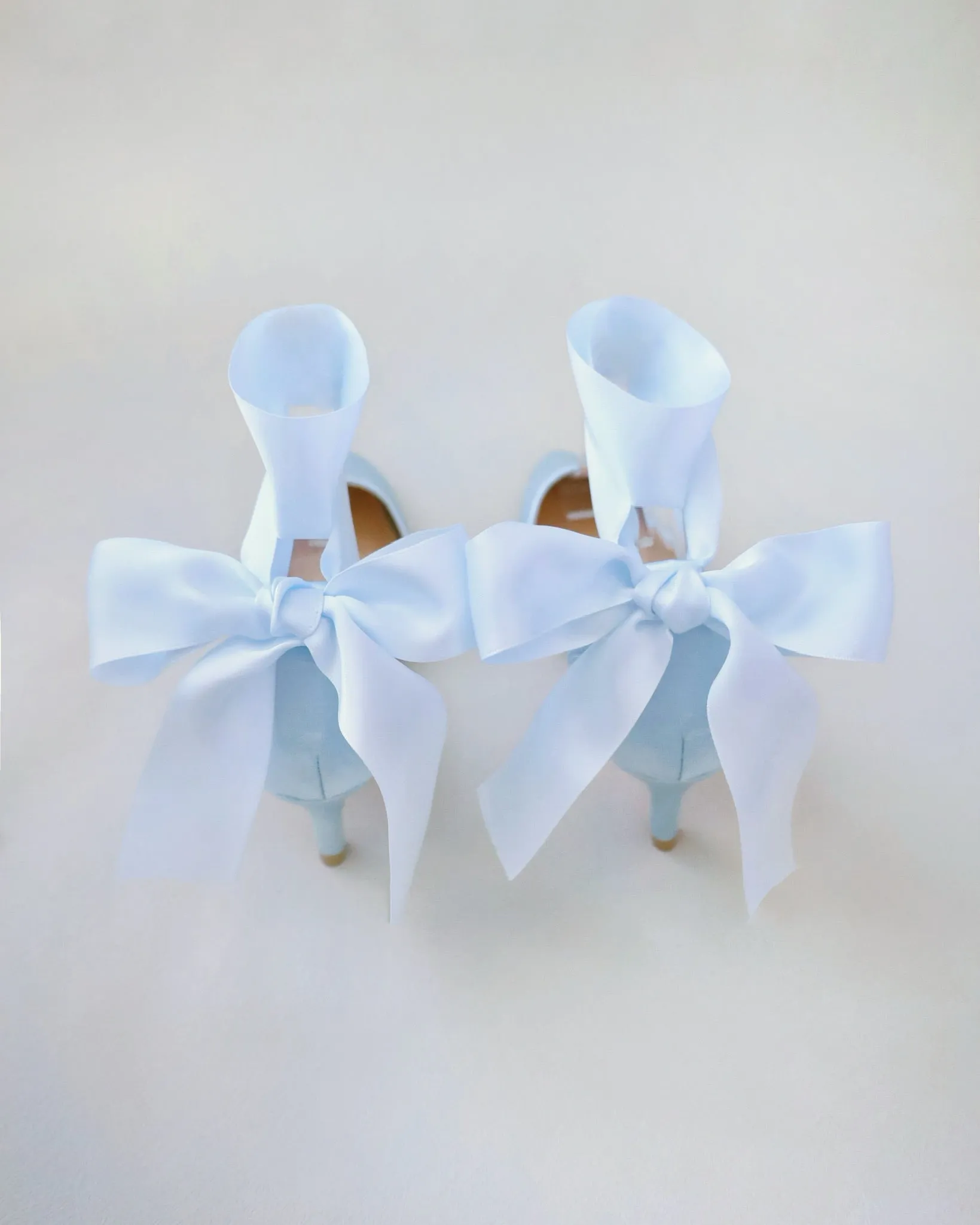 Satin Pointy Toe Low Heels with Wrapped Ankle Tie