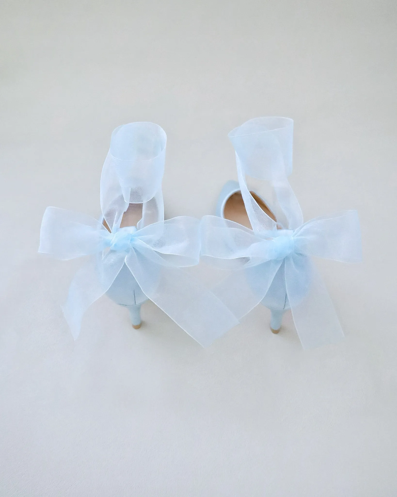 Satin Pointy Toe Low Heels with Wrapped Ankle Tie