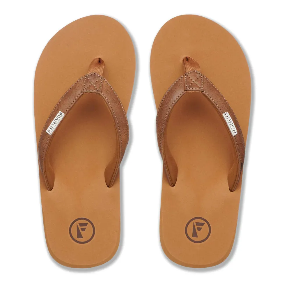 Seales Womans Flip Flop  Latte Brown