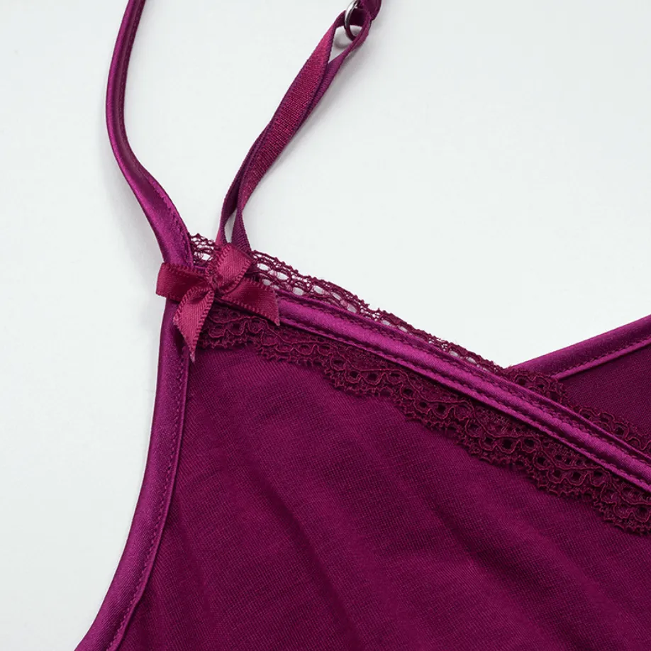 Sexy Lace Hem Nightgown