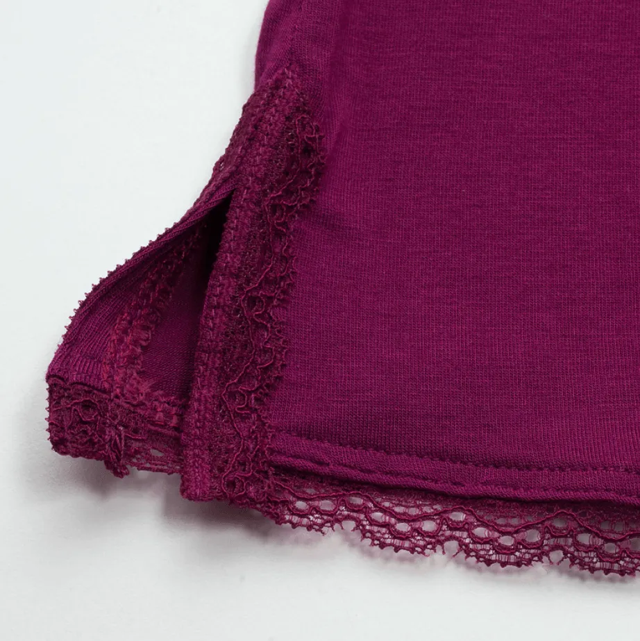Sexy Lace Hem Nightgown