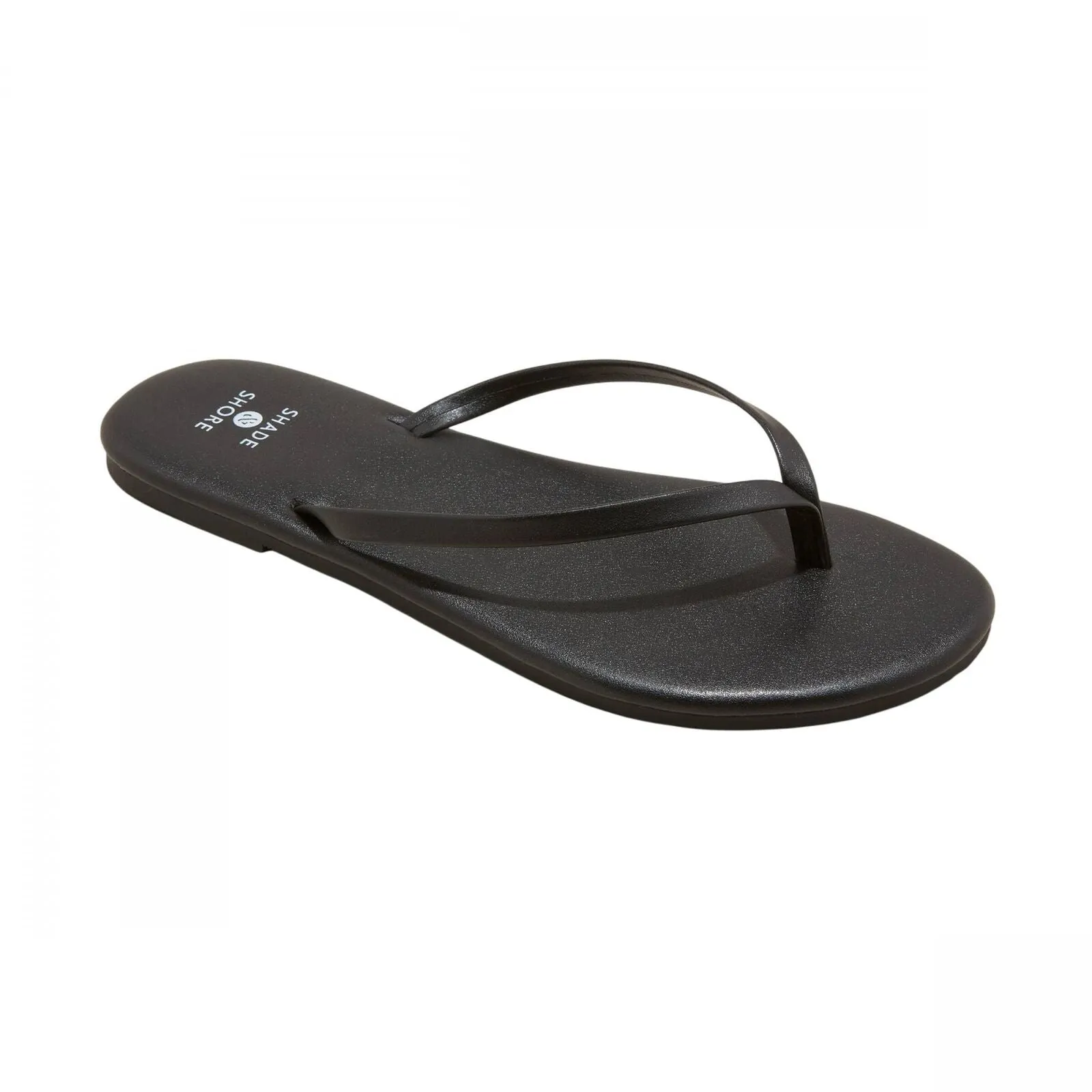 Shade & Shore Womens Cali Flip Flop Sandals 89255319 Black 8M