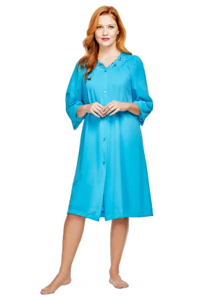 Shadowline Women's Nightgown and Robe Pajama Set Nylon Short Flutter Sleeve 36280