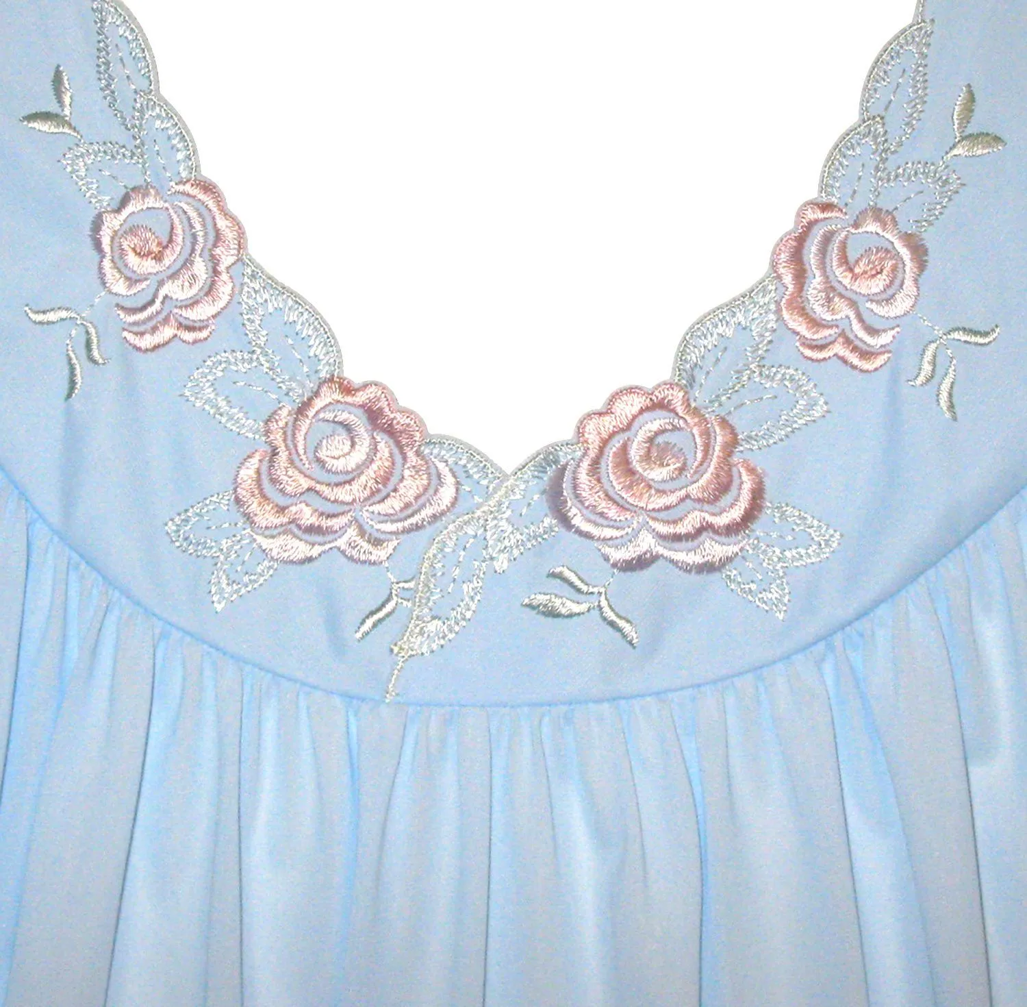 Shadowline Women's Nightgown and Robe Set Long Silky Nylon Kaftan Sleepwear
