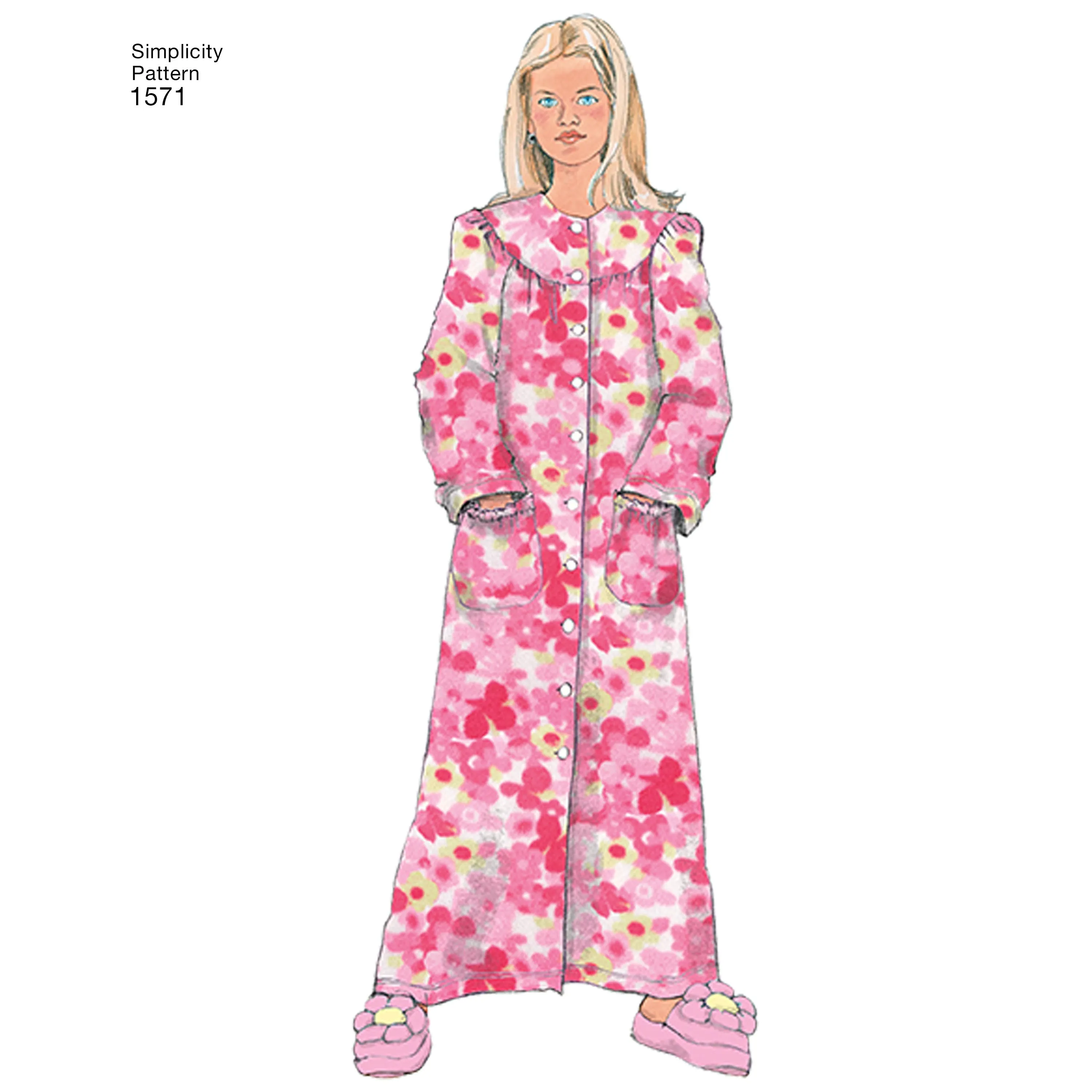 Simplicity Pattern 1571 Child's and Girl's Loungewear Separates