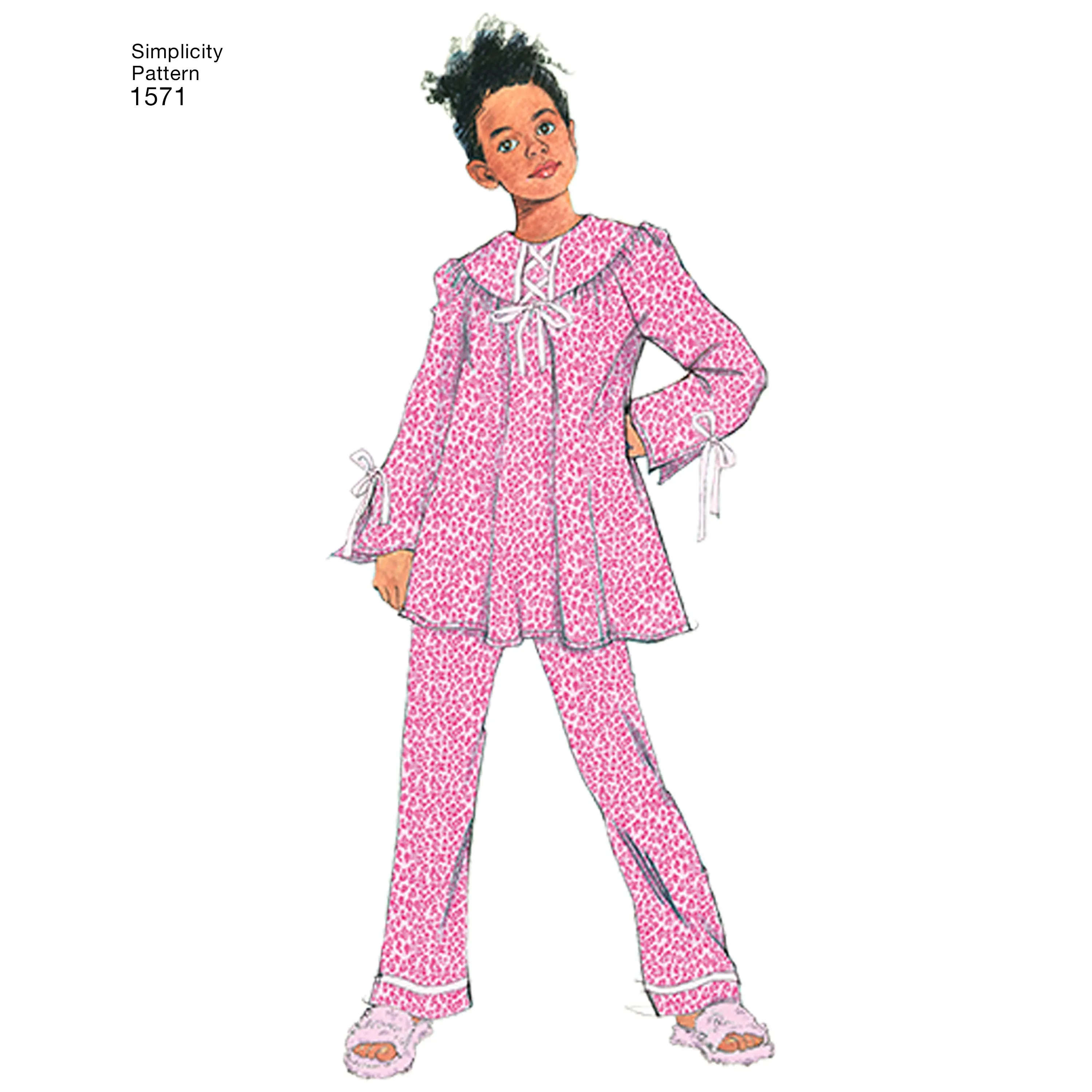 Simplicity Pattern 1571 Child's and Girl's Loungewear Separates