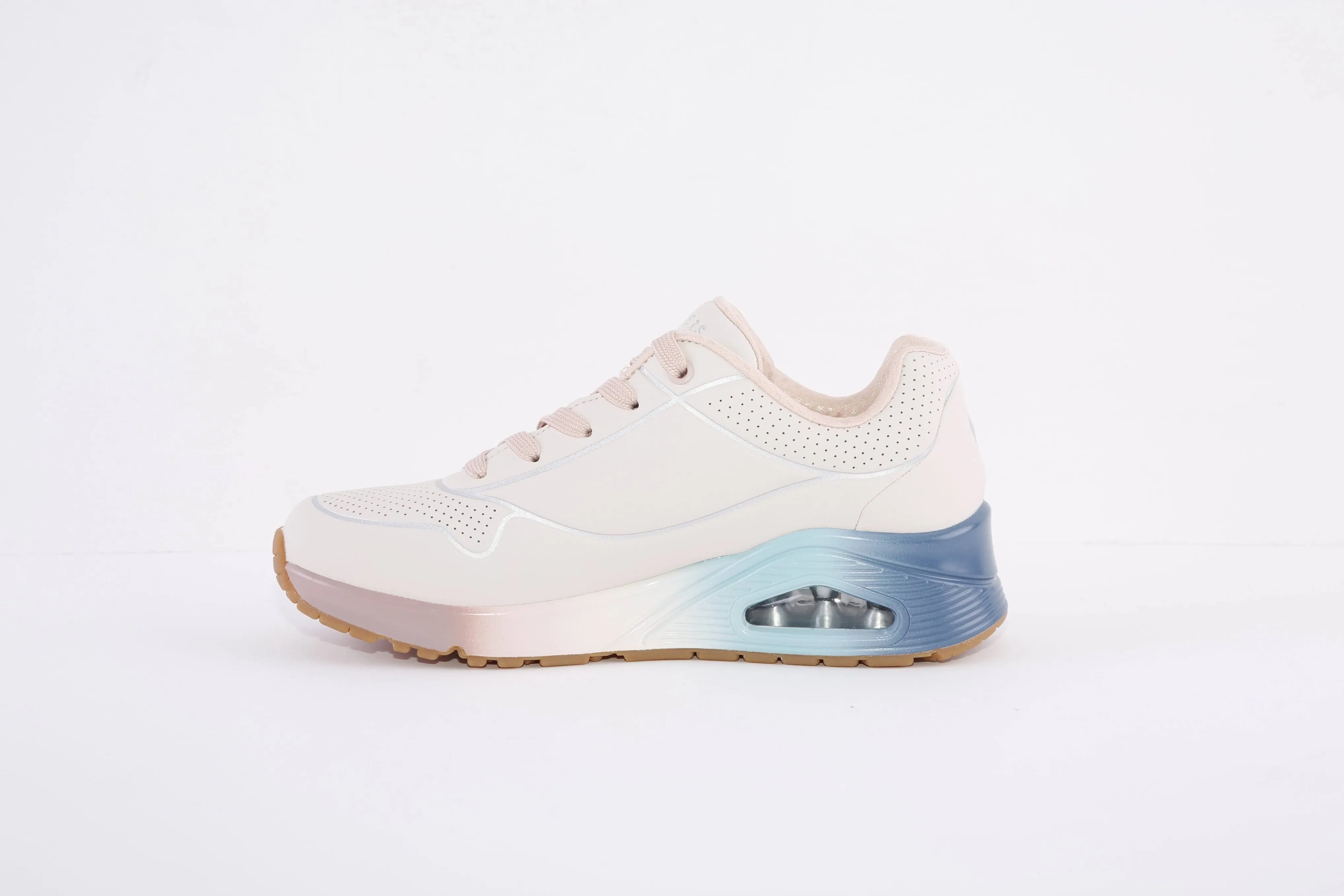 SKECHERS - 155181 UNO-COOL HEELS LACED TRAINER - LIGHT PINK