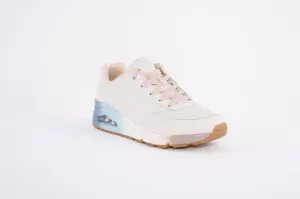SKECHERS - 155181 UNO-COOL HEELS LACED TRAINER - LIGHT PINK