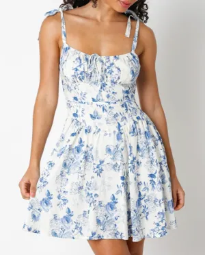 Sleeveless Floral Mini Dress