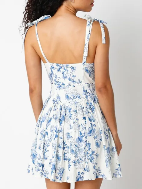 Sleeveless Floral Mini Dress