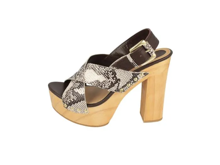Snake light high heels