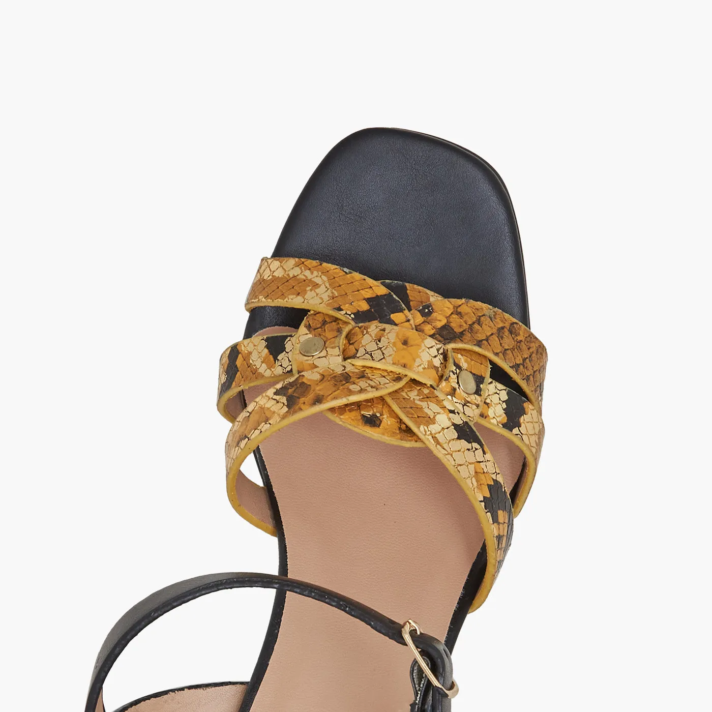Snake Print Heels