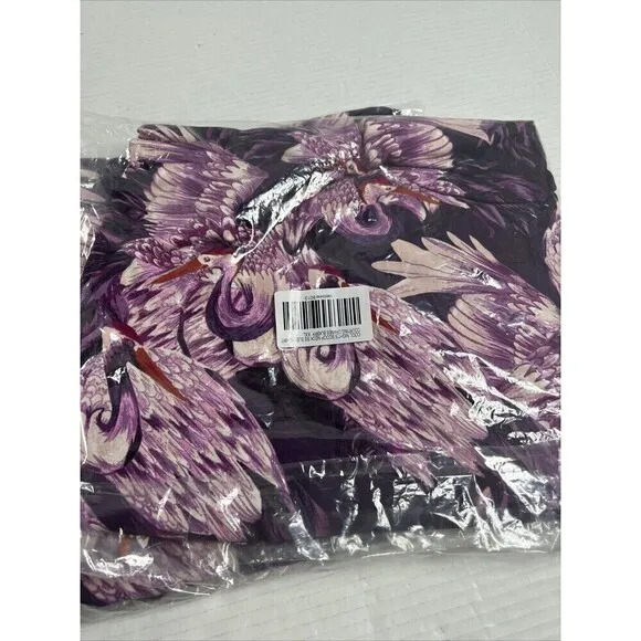 SOMA COOL NIGHTS SLEEPSHIRT Purple Cranes Novelty Print size XXL nightgown