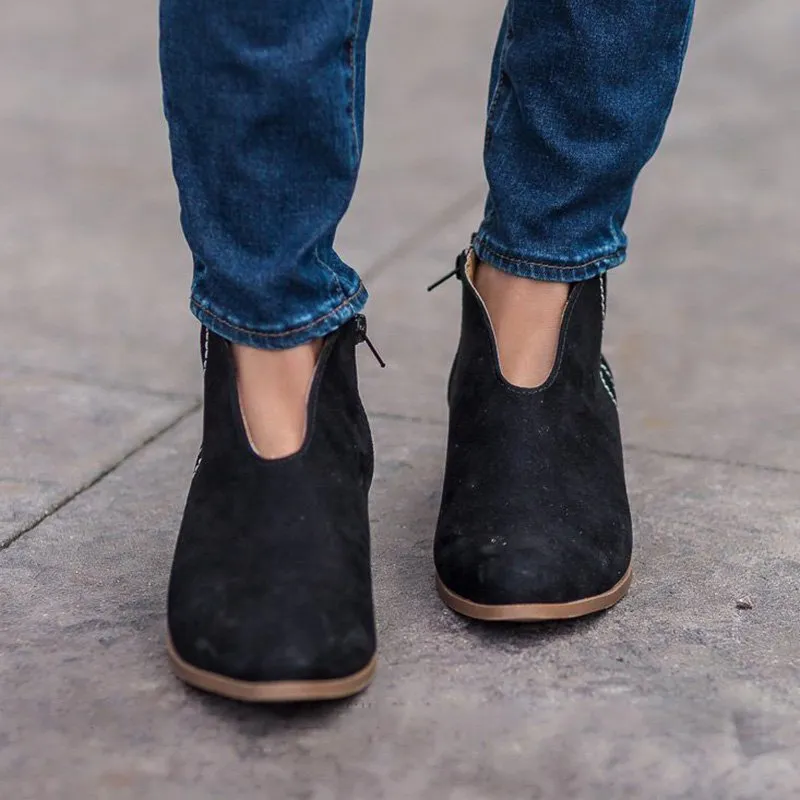 Spring Ankle Boots Sexy Leopard Casual Shoes