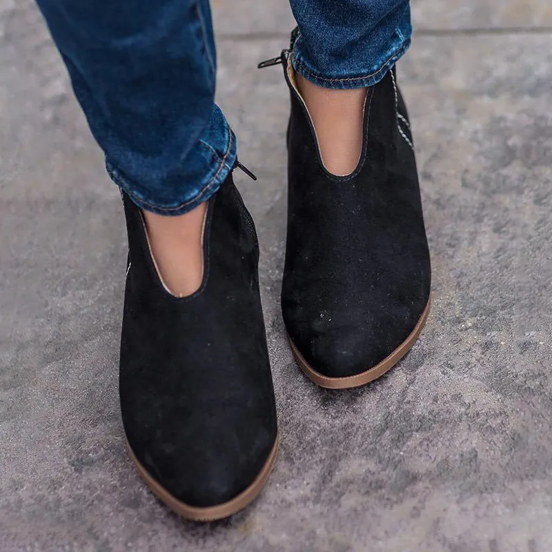 Spring Ankle Boots Sexy Leopard Casual Shoes