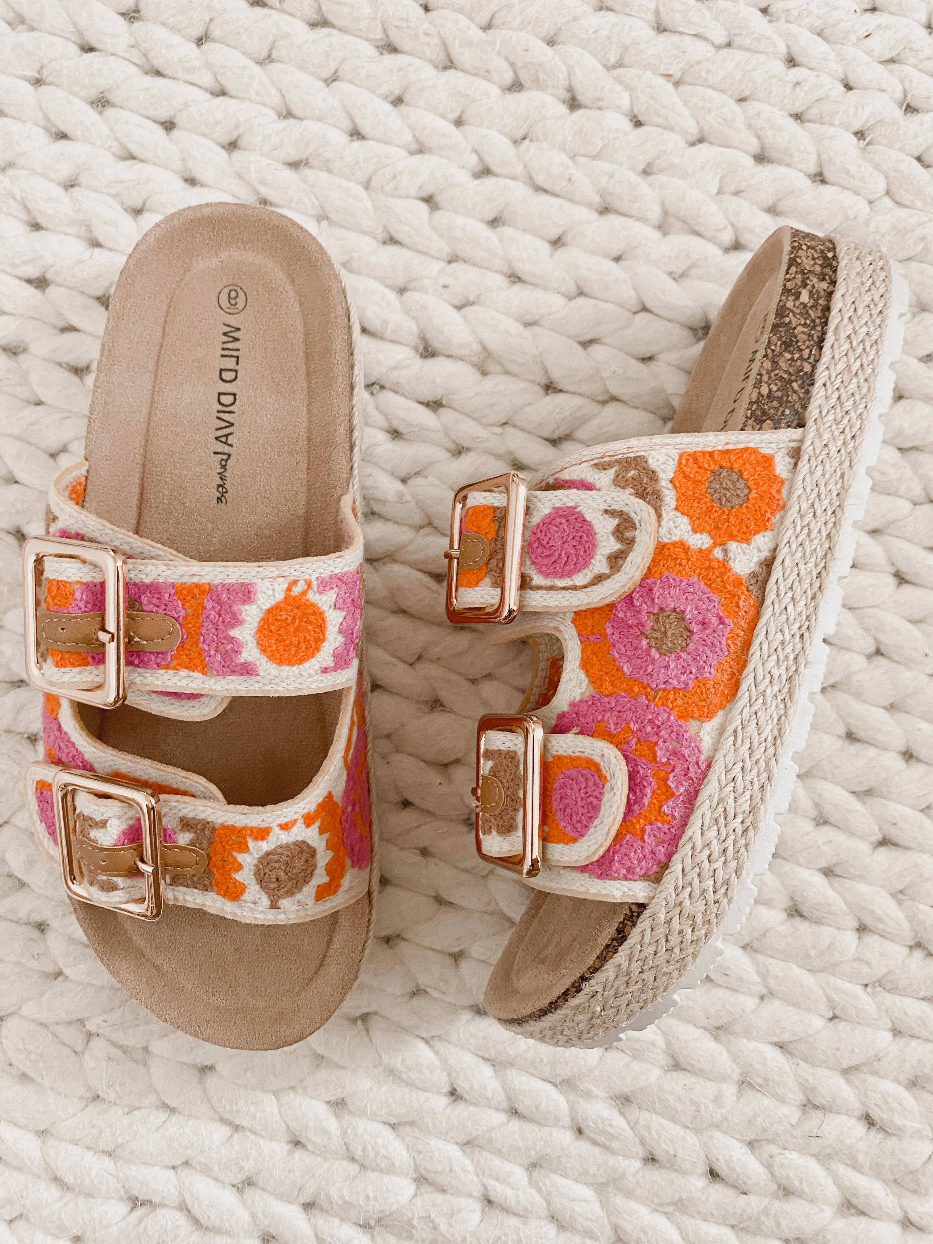 Statement Crochet Strapped Sandal