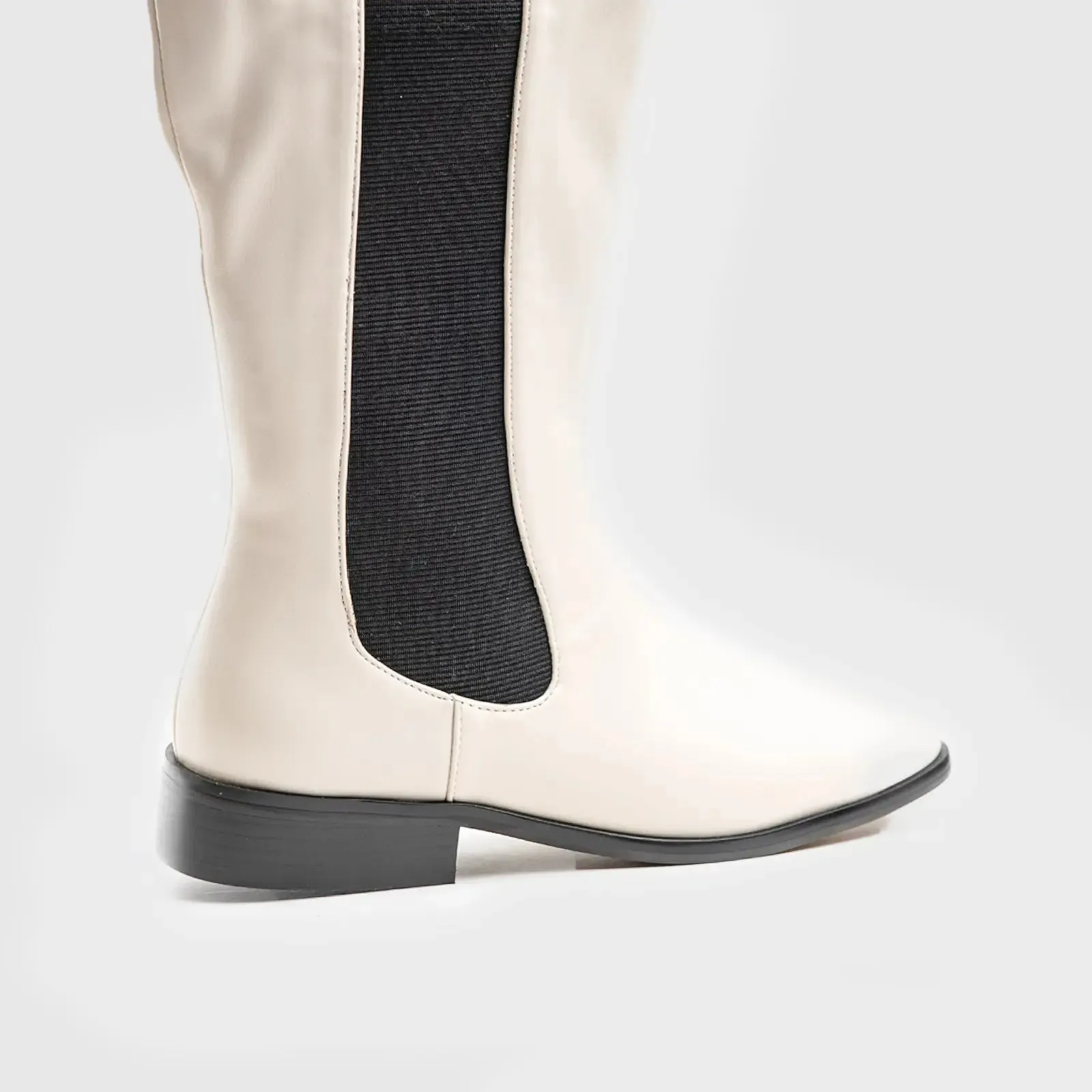 Statement Rider Boot Black/White Car028