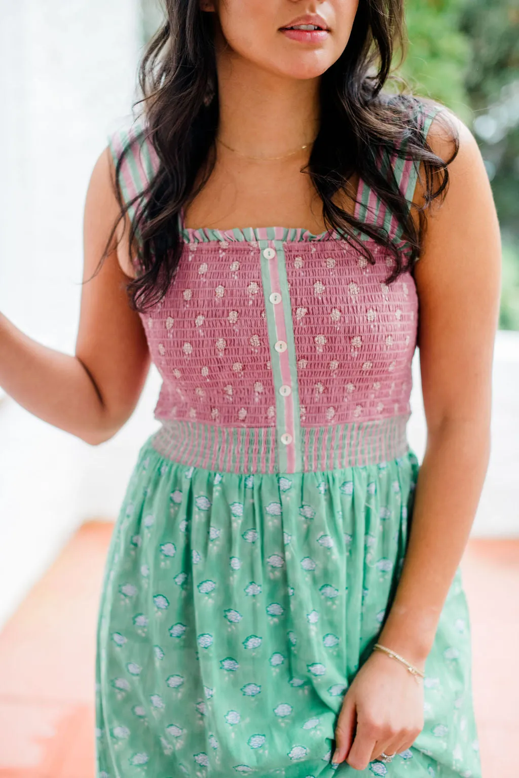Stella Nightgown – Flowy Block-Printed Cotton Sleepwear