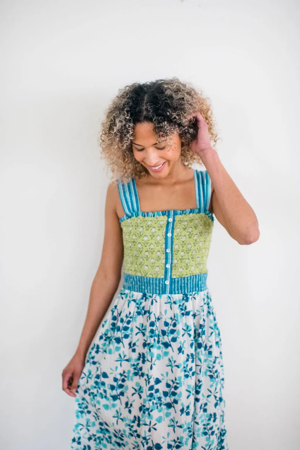 Stella Nightgown – Flowy Block-Printed Cotton Sleepwear