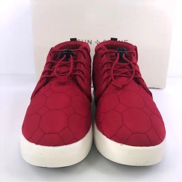 Sun Stone Fin Quilted Lace-Up Puffer Mens Boots, Size 9M