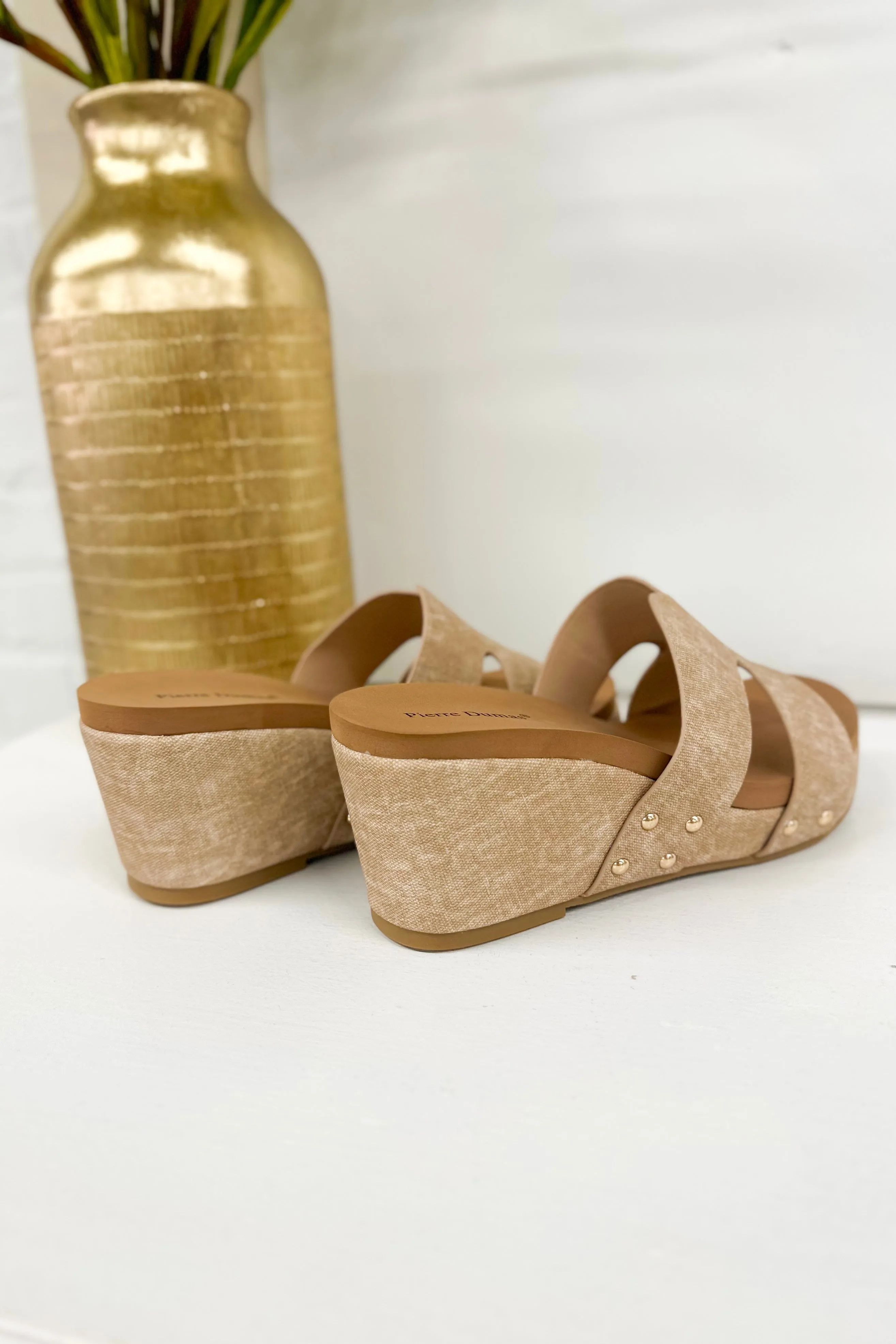 Taupe Cutout Wedge