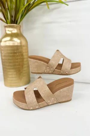 Taupe Cutout Wedge