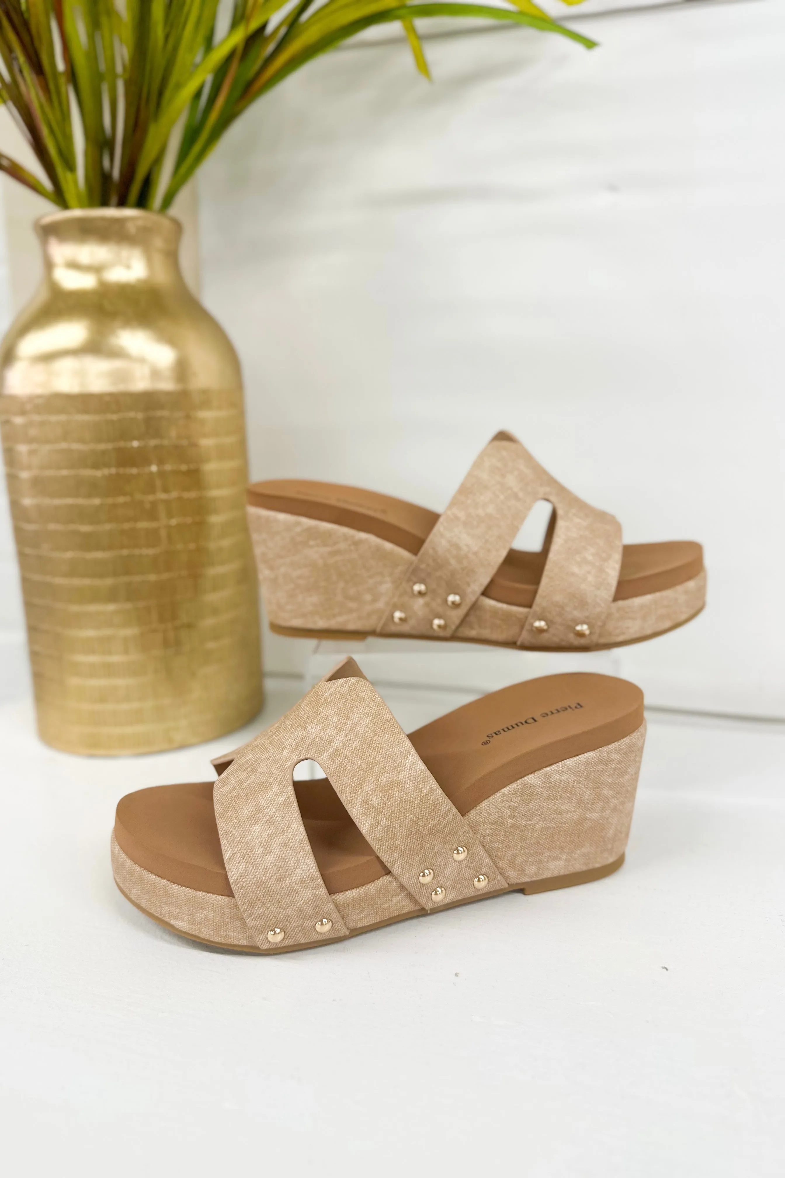 Taupe Cutout Wedge