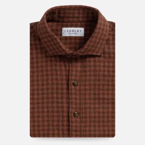 The Baked Clay Briese Linen Cotton Gingham Custom Shirt