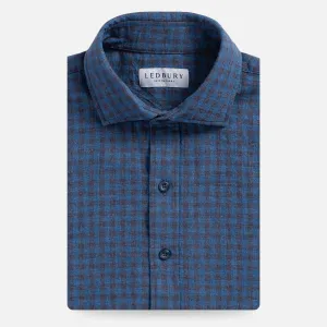 The Blue Briese Linen Cotton Gingham Custom Shirt
