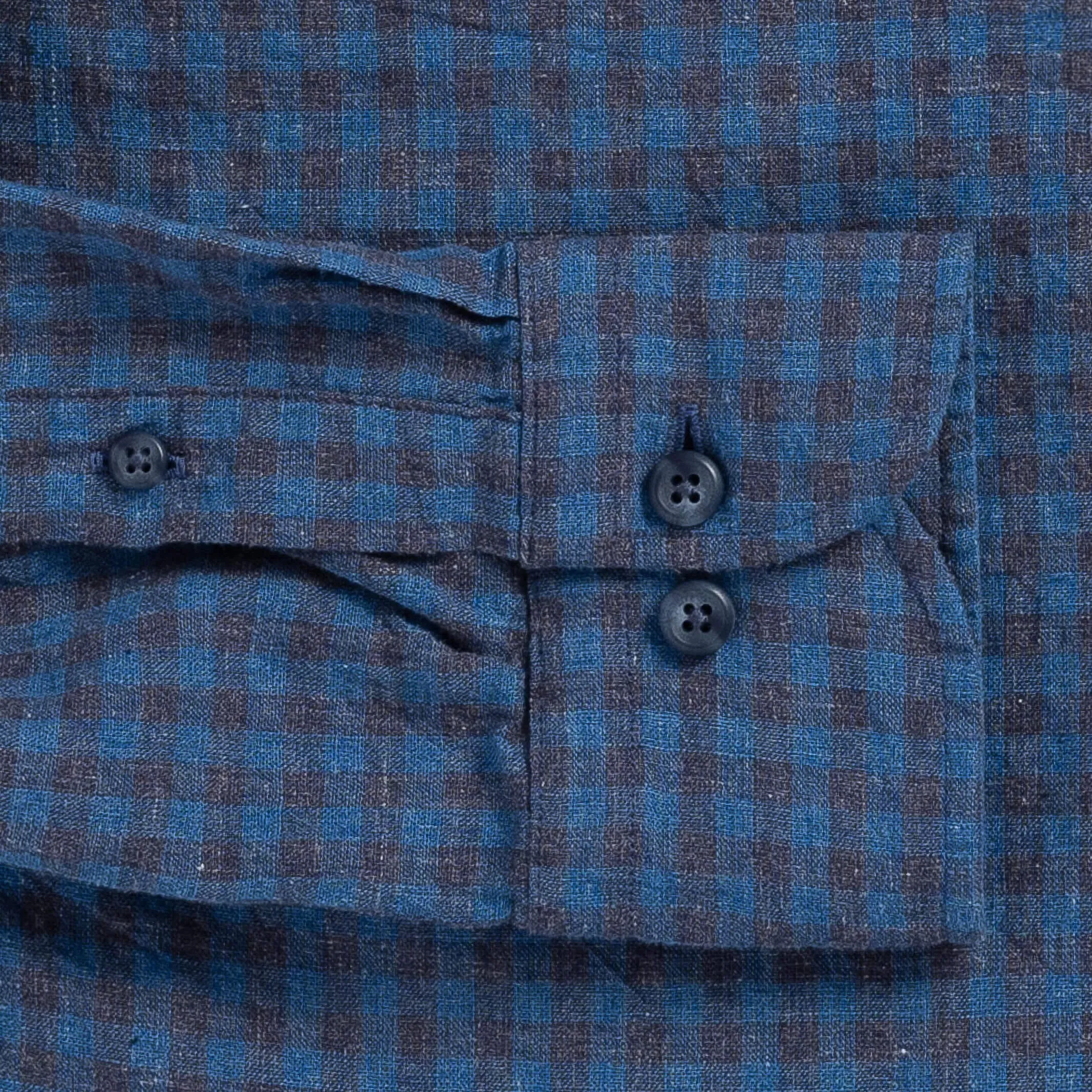 The Blue Briese Linen Cotton Gingham Custom Shirt