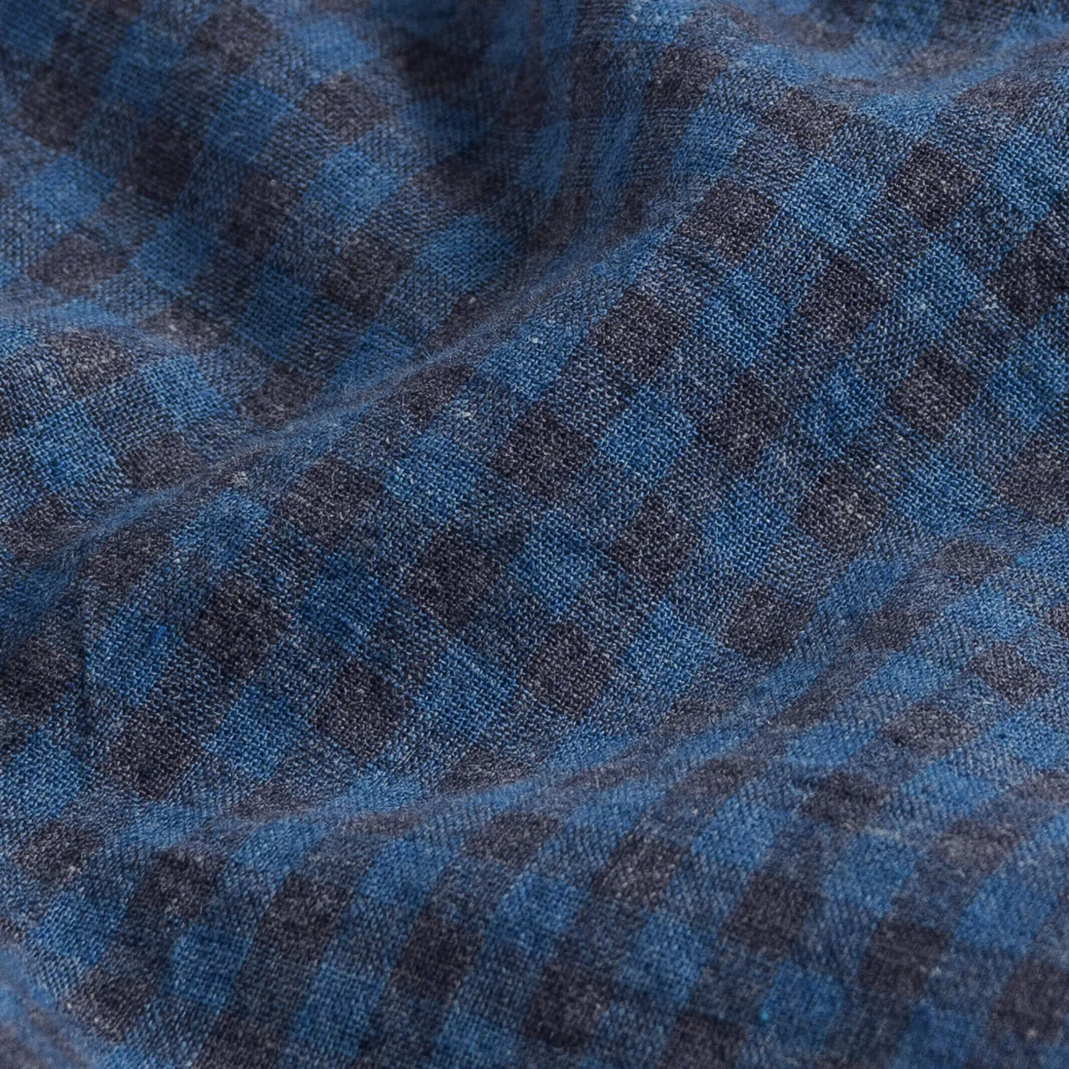 The Blue Briese Linen Cotton Gingham Custom Shirt