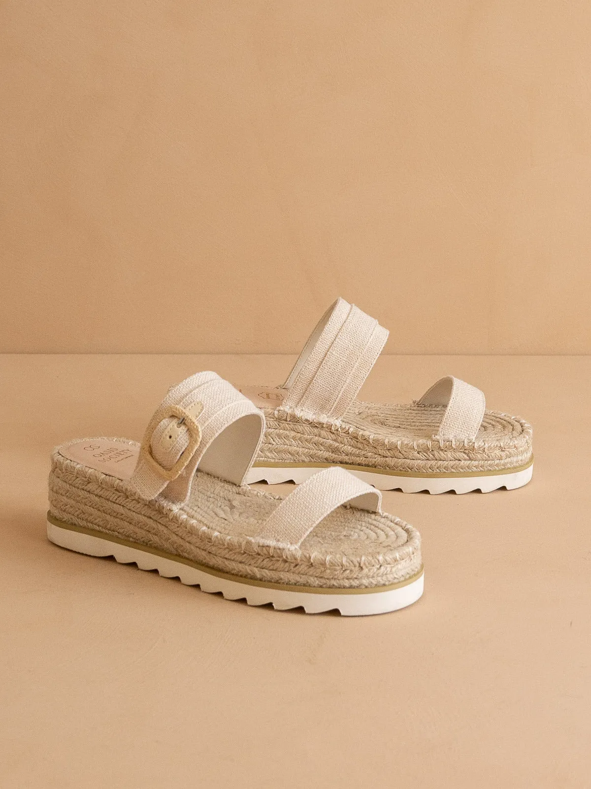 The Reese | Beige Platform Sandal