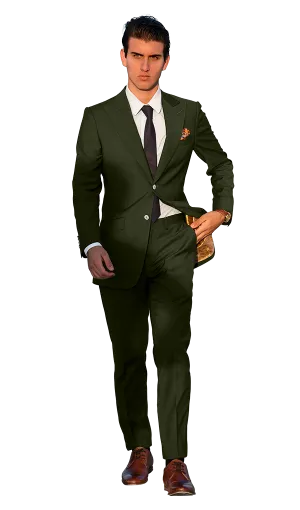 The Regal Olive Green Suit