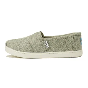 Toms for Kids: Classic Grey Wool Herringbone Flats