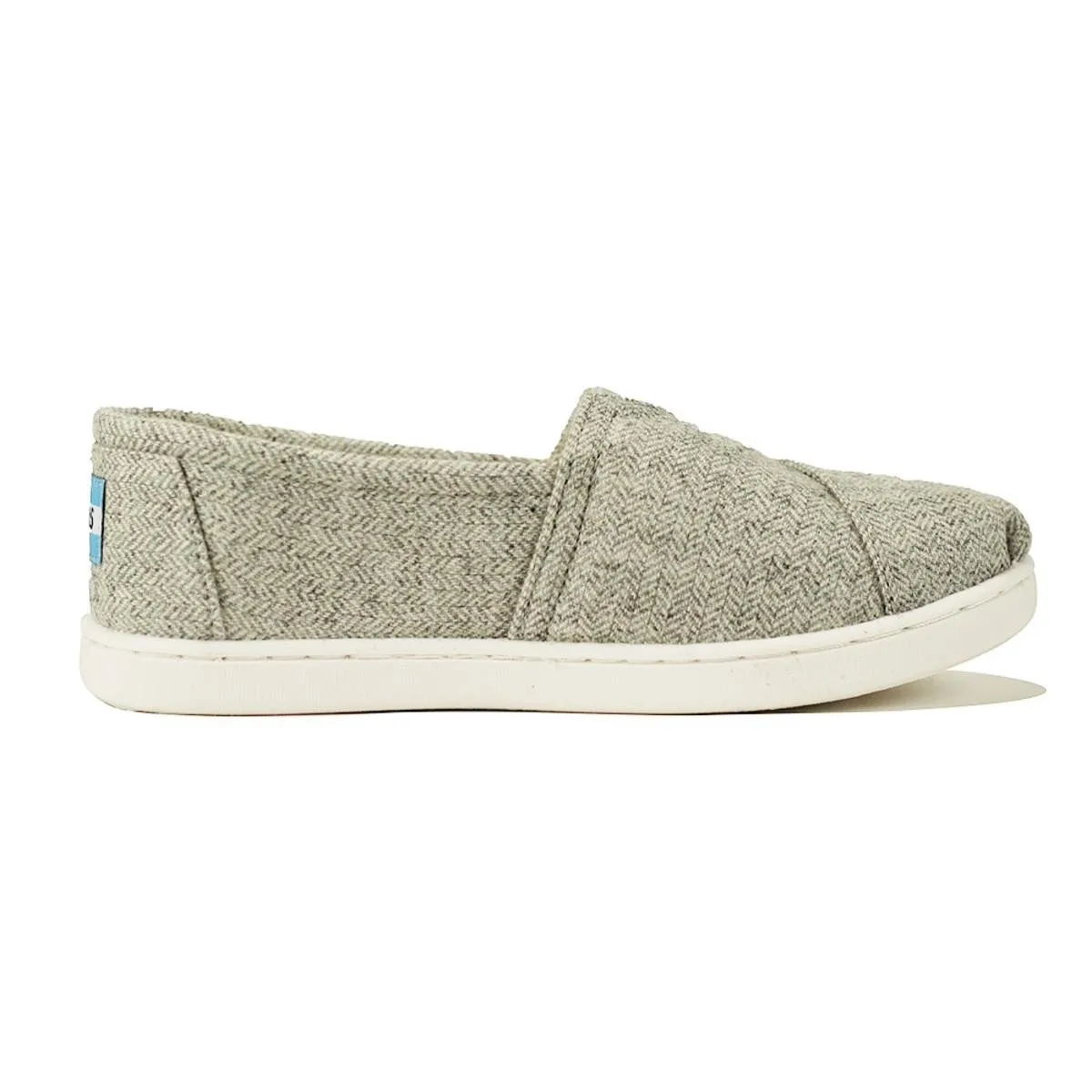 Toms for Kids: Classic Grey Wool Herringbone Flats