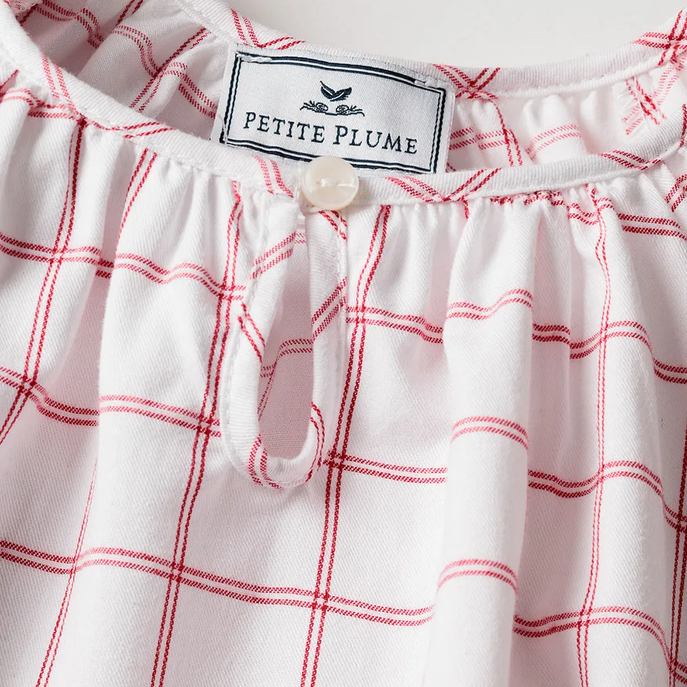 Twill Delphine Nightgown | Garnet Tattersall
