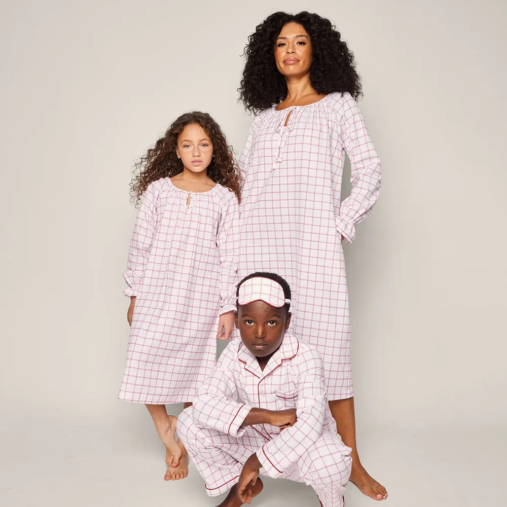 Twill Delphine Nightgown | Garnet Tattersall