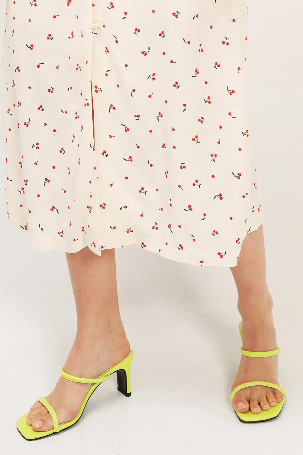 Two-Strap Square Toe Heels