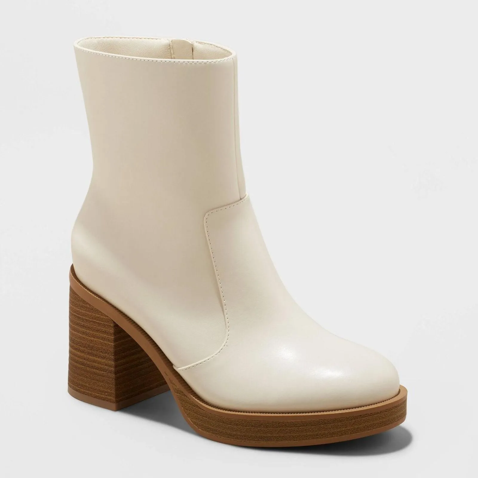 Universal Thread Jenna Platform Boots with Memory Foam Insole Off White 8.5M