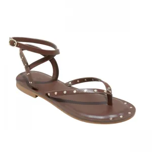 Universal Thread Womens Nikki Studded Thong Sandals 89998544 Brown 11M