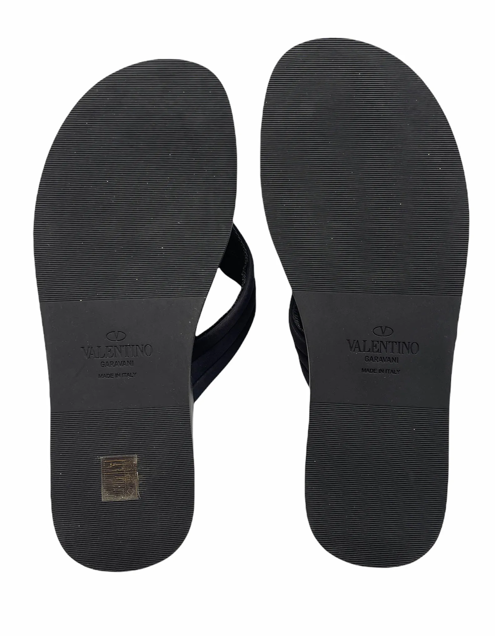 Valentino Black/White VLTN Flip Flop Sandals sz 43