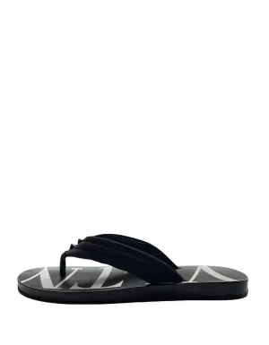 Valentino Black/White VLTN Flip Flop Sandals sz 43