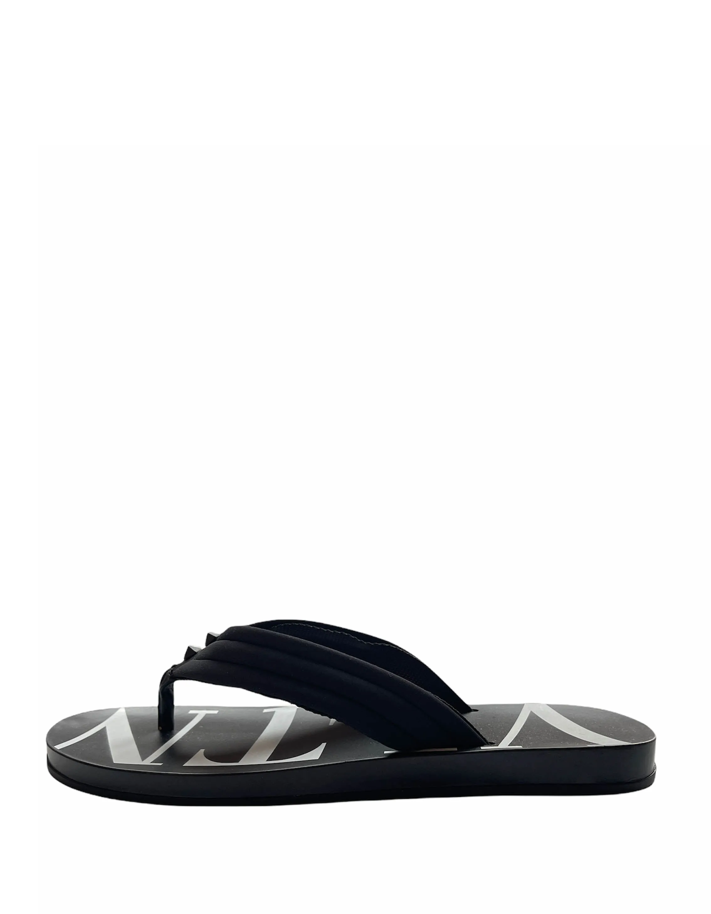 Valentino Black/White VLTN Flip Flop Sandals sz 43