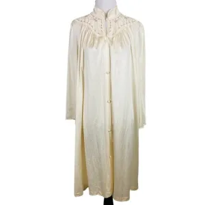 Vanity Fair Vintage 70’s Prairie Cottagecore Grandma Nightgown Robe Sz M