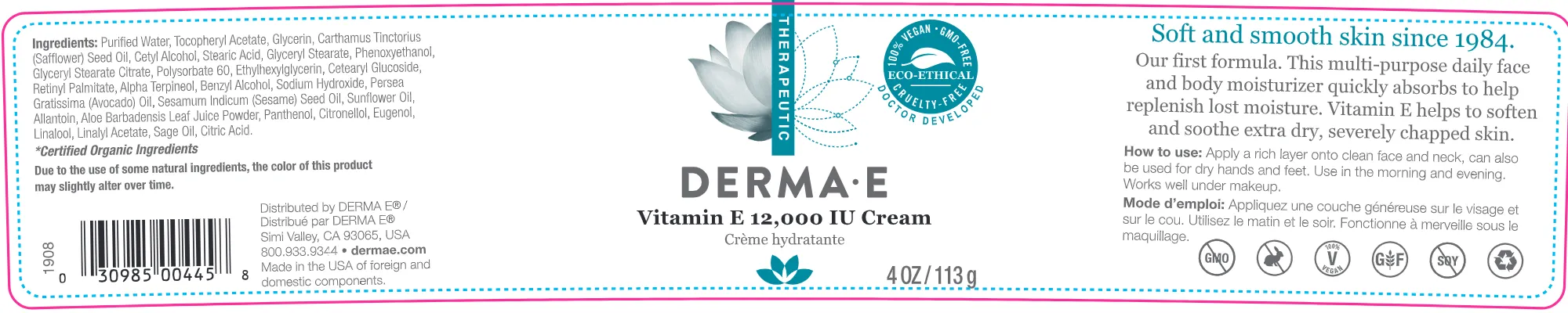 Vitamin E 12000 IU Crème