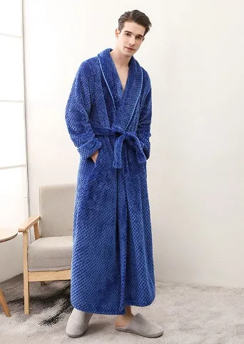 Waist Girdle Babe Cashmere Couple Nightgown Unisex Thickened Plus Size