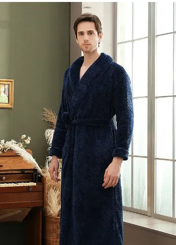 Waist Girdle Babe Cashmere Couple Nightgown Unisex Thickened Plus Size