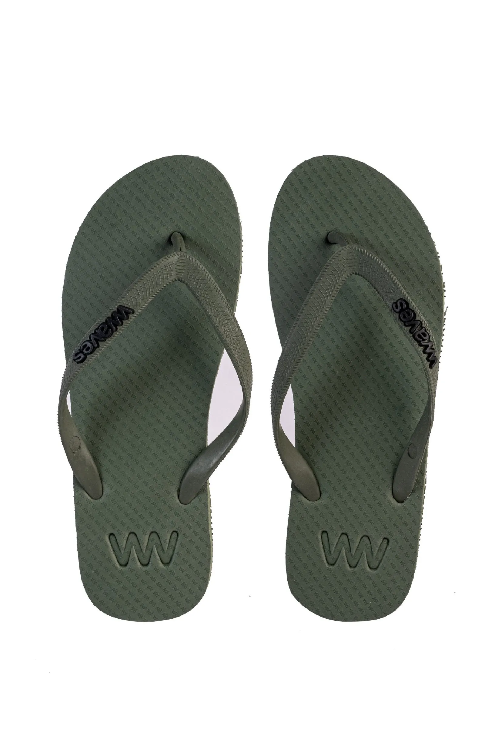 WAVES Unisex Essentials Khaki Flip Flops
